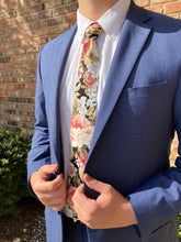 Load image into Gallery viewer, Boy’s Cotton Necktie in Neutral Floral