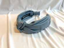 Load image into Gallery viewer, Blue Pleather Headbands