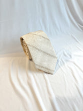 Load image into Gallery viewer, LIMITED Men’s Necktie in Linen Sand | Beige Windowpane Necktie