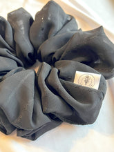 Load image into Gallery viewer, Black Sparkle Oversized Scrunchie | LIMITED | Extra Large Scrunchie