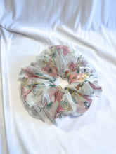 Load image into Gallery viewer, Floral Mesh Oversized Scrunchie | Extra Large Scrunchie