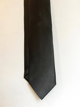 Load image into Gallery viewer, Men’s Satin Necktie in Black | Classic Solid Black Tie