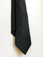 Load image into Gallery viewer, Men’s Satin Necktie in Black | Classic Solid Black Tie
