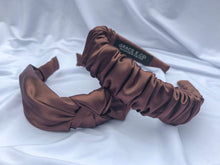 Load image into Gallery viewer, Chocolate Satin Headbands
