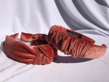 Load image into Gallery viewer, Velvet Headbands in Terracotta