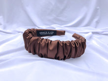 Load image into Gallery viewer, Chocolate Satin Headbands