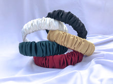 Load image into Gallery viewer, Satin Scrunchie Headbands