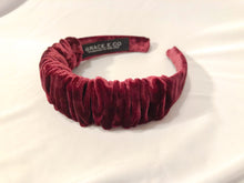 Load image into Gallery viewer, Pomegranate Velvet Headbands