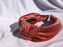 Load image into Gallery viewer, Velvet Headbands in Terracotta