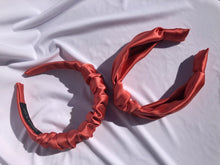 Load image into Gallery viewer, Satin Headbands in Terracotta