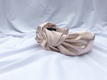Load image into Gallery viewer, Vanilla Champagne Satin Headbands