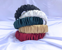 Load image into Gallery viewer, Satin Scrunchie Headbands