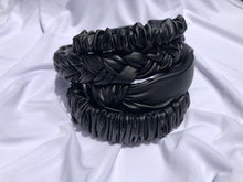 Load image into Gallery viewer, Black Pleather Headbands