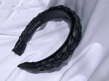 Load image into Gallery viewer, Black Pleather Headbands