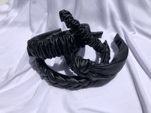 Load image into Gallery viewer, Black Pleather Headbands