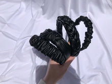 Load image into Gallery viewer, Black Pleather Headbands