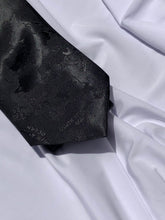 Load image into Gallery viewer, Men’s Necktie in Black Atlas
