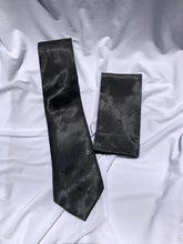 Load image into Gallery viewer, Men’s Necktie in Black Atlas