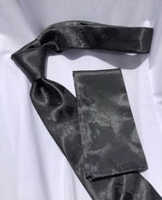 Load image into Gallery viewer, Men’s Necktie in Black Atlas