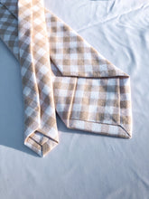 Load image into Gallery viewer, Men’s Cotton Necktie in Caramel Check