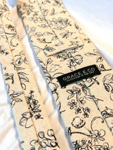 Load image into Gallery viewer, Last One | Men’s Necktie in Black And Beige Floral Linen | Limited