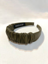 Load image into Gallery viewer, Olive Pleather Headband | Army Green Pleather Headband