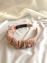 Load image into Gallery viewer, Blush and White Dots Headbands