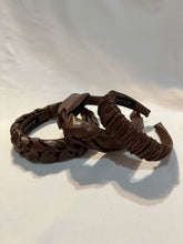 Load image into Gallery viewer, Chocolate Pleather Headbands | Brown Pleather Headbands