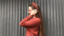 Load image into Gallery viewer, Pleather Headband in Spice // LIMITED