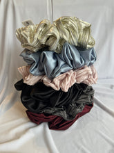Load image into Gallery viewer, Silver & Gold Giant Pleated Scrunchie | LIMITED | Extra Large Scrunchies