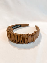 Load image into Gallery viewer, Cookie Butter Pleather Headband | Light Brown Pleather Headband