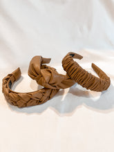 Load image into Gallery viewer, Cookie Butter Pleather Headband | Light Brown Pleather Headband