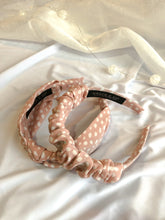 Load image into Gallery viewer, Blush and White Dots Headbands