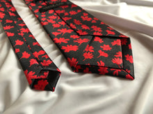Load image into Gallery viewer, Limited | Men’s Satin Tie in Black and Red Floral