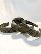 Load image into Gallery viewer, Olive Pleather Headband | Army Green Pleather Headband