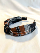 Load image into Gallery viewer, Cinnamon Plaid Headband | Fall Plaid Headband