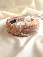 Load image into Gallery viewer, Blush and White Dots Headbands