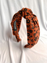 Load image into Gallery viewer, Spice Floral Headband | Fall Corduroy Headband
