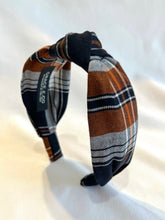 Load image into Gallery viewer, Cinnamon Plaid Headband | Fall Plaid Headband
