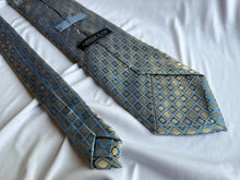Load image into Gallery viewer, 2 LEFT | Men’s Necktie in Blue and Gold Tile