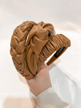 Load image into Gallery viewer, Cookie Butter Pleather Headband | Light Brown Pleather Headband