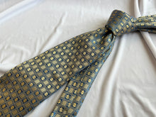 Load image into Gallery viewer, 2 LEFT | Men’s Necktie in Blue and Gold Tile