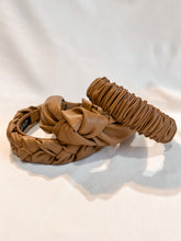 Load image into Gallery viewer, Cookie Butter Pleather Headband | Light Brown Pleather Headband