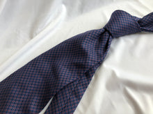 Load image into Gallery viewer, Limited - 2 Left | Men’s Japanese Cotton Necktie in Blue and Brown Houndstooth