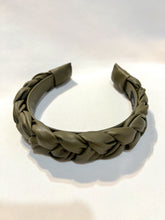 Load image into Gallery viewer, Olive Pleather Headband | Army Green Pleather Headband