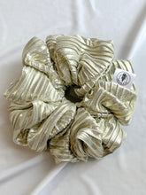 Load image into Gallery viewer, Silver & Gold Giant Pleated Scrunchie | LIMITED | Extra Large Scrunchies