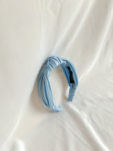 Load image into Gallery viewer, Light Blue Pleat Headbands | Spring Collection
