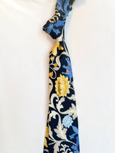Load image into Gallery viewer, Limited | Men’s Necktie in Blue and Yellow Floral
