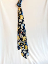Load image into Gallery viewer, Limited | Men’s Necktie in Blue and Yellow Floral
