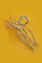 Load image into Gallery viewer, Silver and Gold Metal Bow Claw Clips | Hair Ribbon Claw Clip
